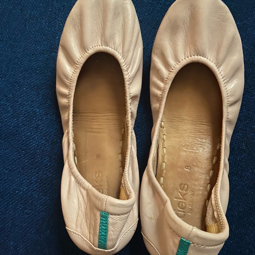 Tieks Cream Ballet Flats